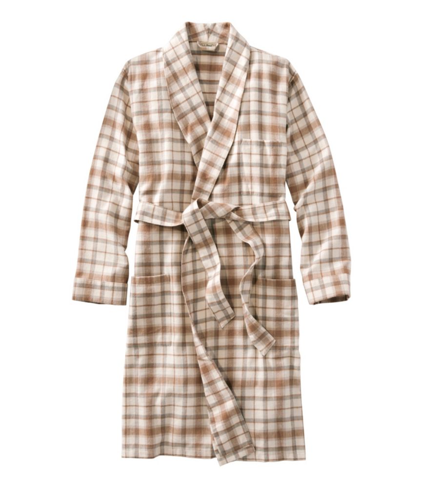 Everyday Outdoor Men s Scotch Plaid Flannel Robe for Everyday Living Travel and Outdoor Recreation
