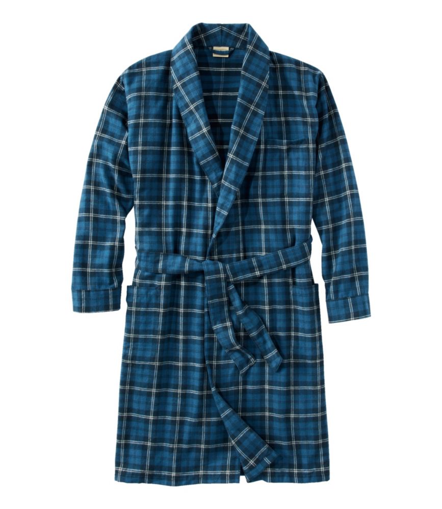 Everyday Outdoor Men s Scotch Plaid Flannel Robe for Everyday Living Travel and Outdoor Recreation