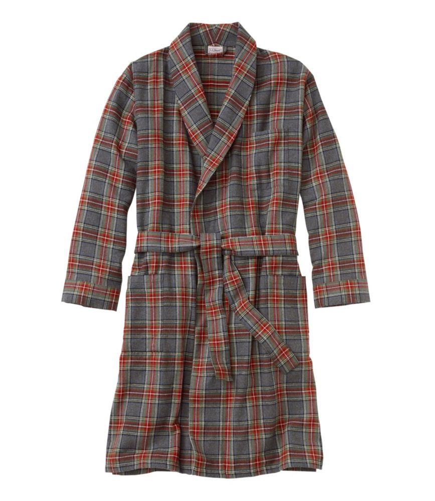 Everyday Outdoor Men s Scotch Plaid Flannel Robe for Everyday Living Travel and Outdoor Recreation