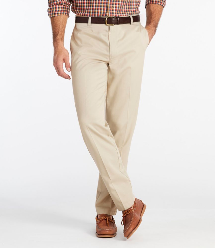 Men's Wrinkle-Free Double L® Chinos, Classic Fit, Plain Front