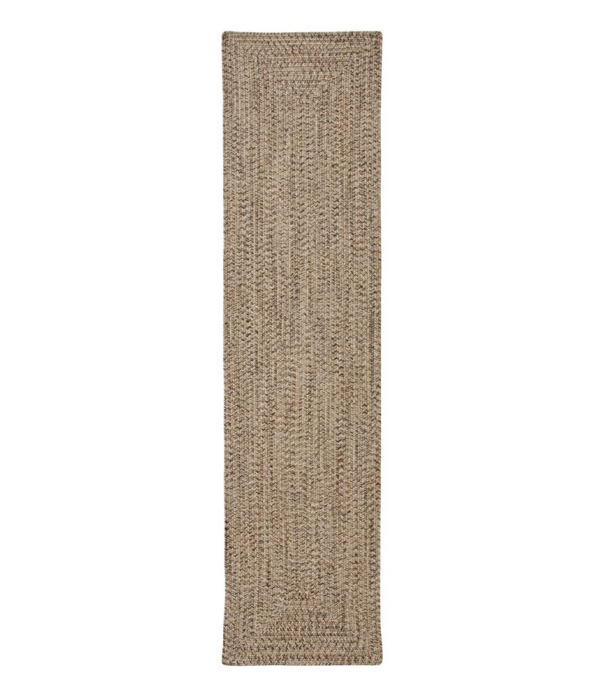 Outdoor Ready All-Weather Braided Runner, Concentric Pattern Rectangular for Everyday Living Travel and Outdoor Recreation