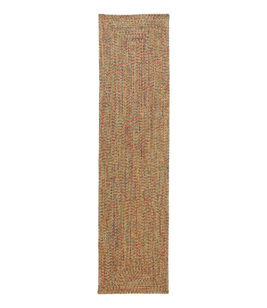 Outdoor Ready All-Weather Braided Runner, Concentric Pattern Rectangular for Everyday Living Travel and Outdoor Recreation