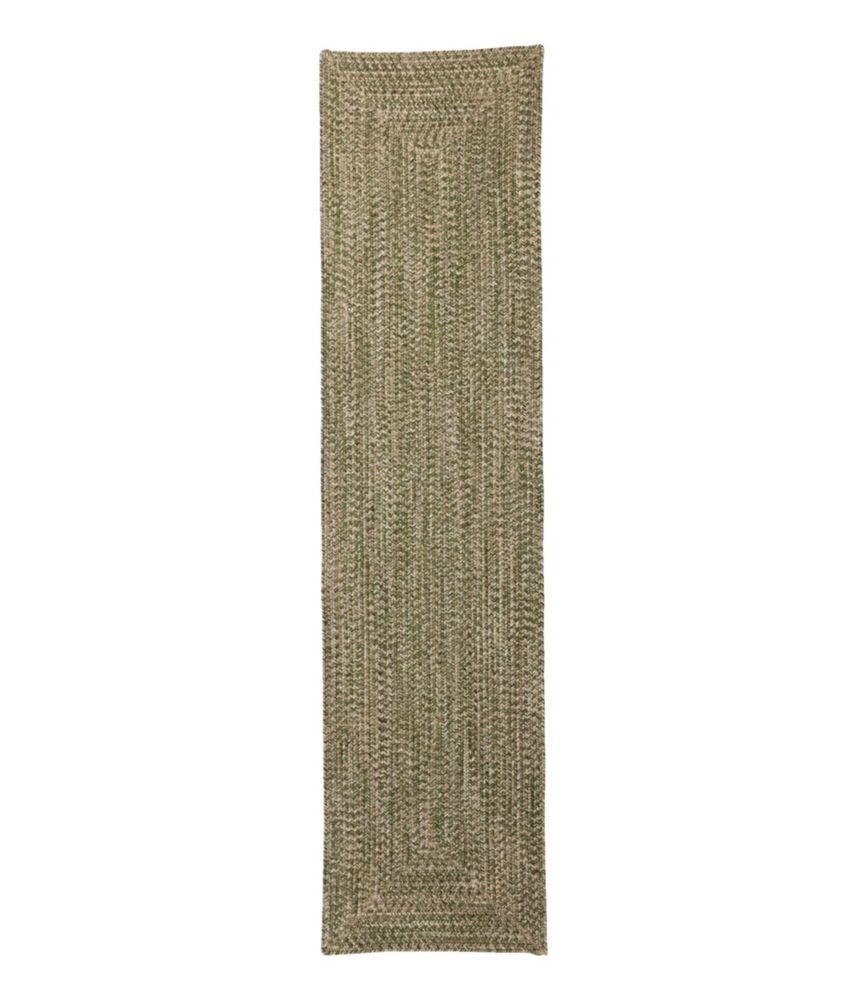 Outdoor Ready All-Weather Braided Runner, Concentric Pattern Rectangular for Everyday Living Travel and Outdoor Recreation
