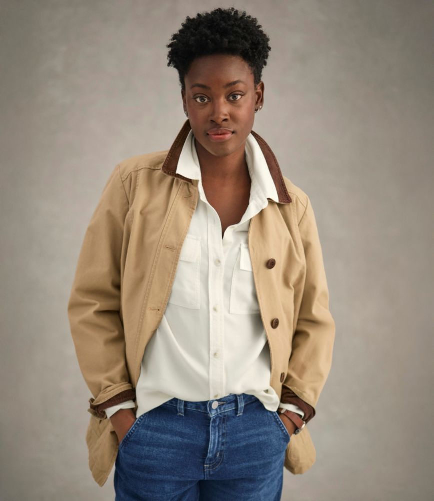 Women's Adirondack Barn Coat, Flannel-Lined