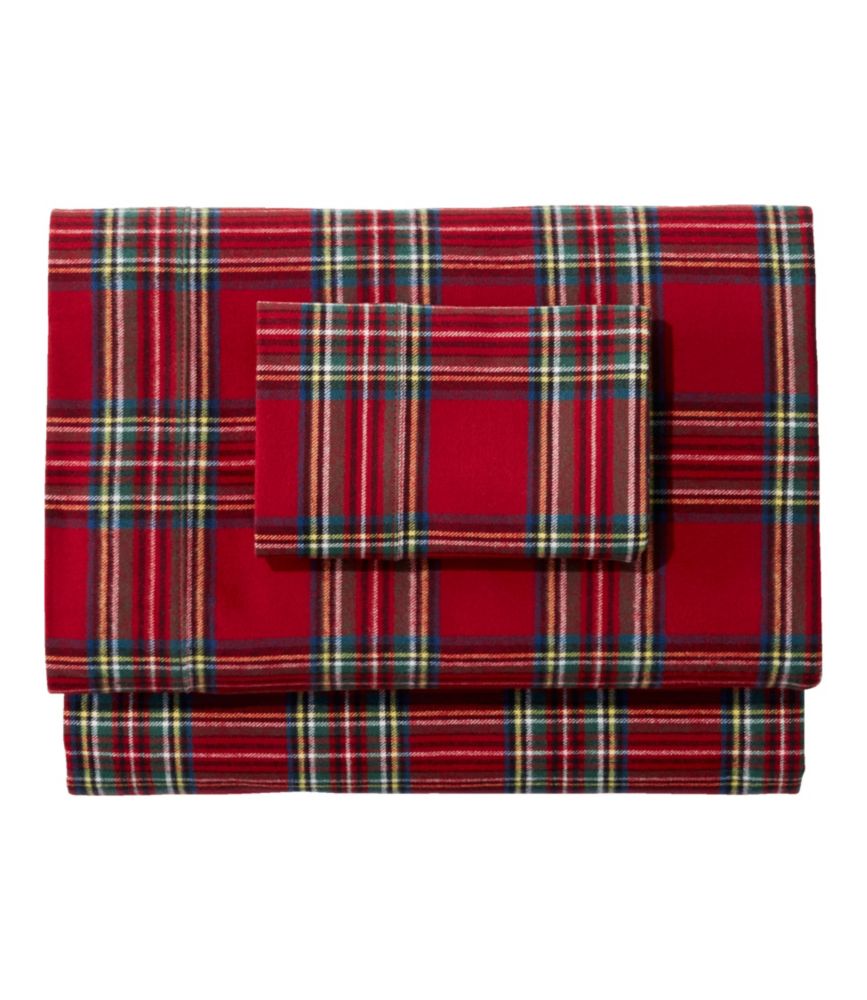 Outdoor Ready Heritage Chamois Flannel Sheet Collection, Plaid for Bedroom Entryway and Everyday Home Comfort