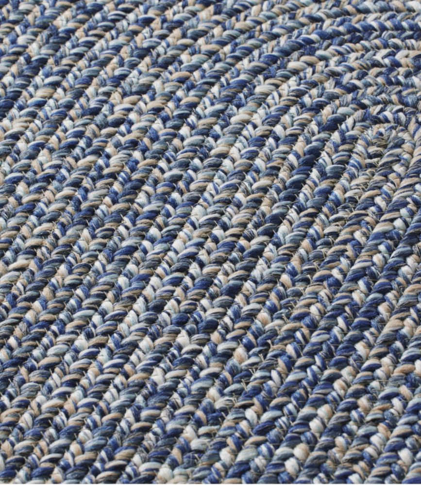 All-Weather Braided Runner, Concentric Pattern Oval