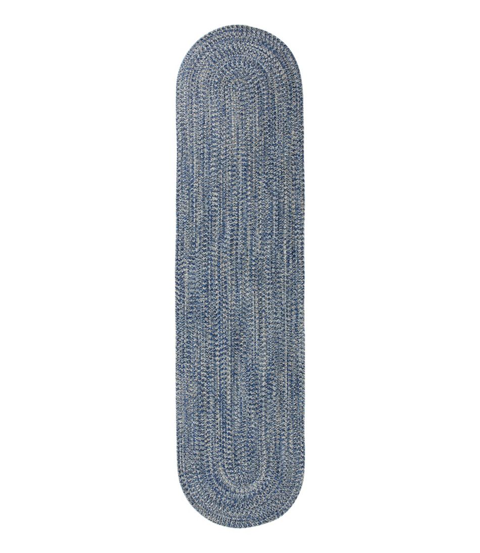 All-Weather Braided Runner, Concentric Pattern Oval