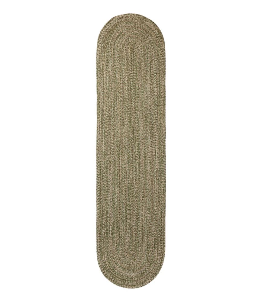 Outdoor Ready All-Weather Braided Runner, Concentric Pattern Oval for Everyday Living Travel and Outdoor Recreation