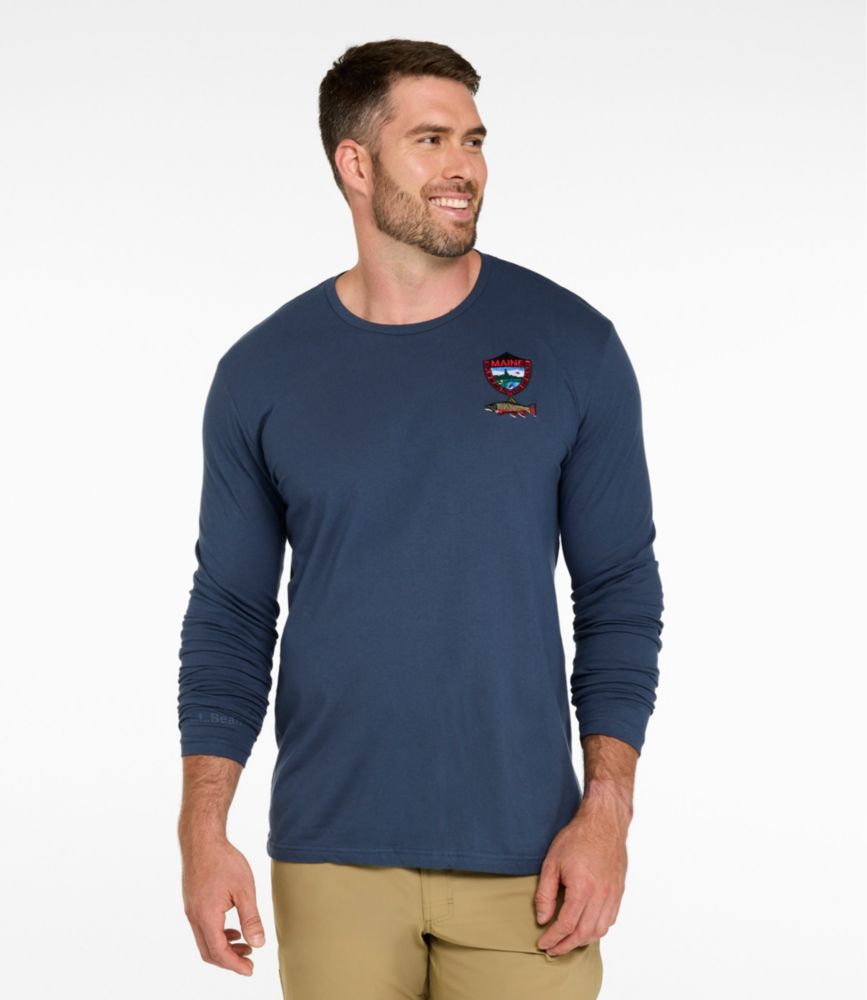Men's MIF&W Tee, Long-Sleeve Brook Trout