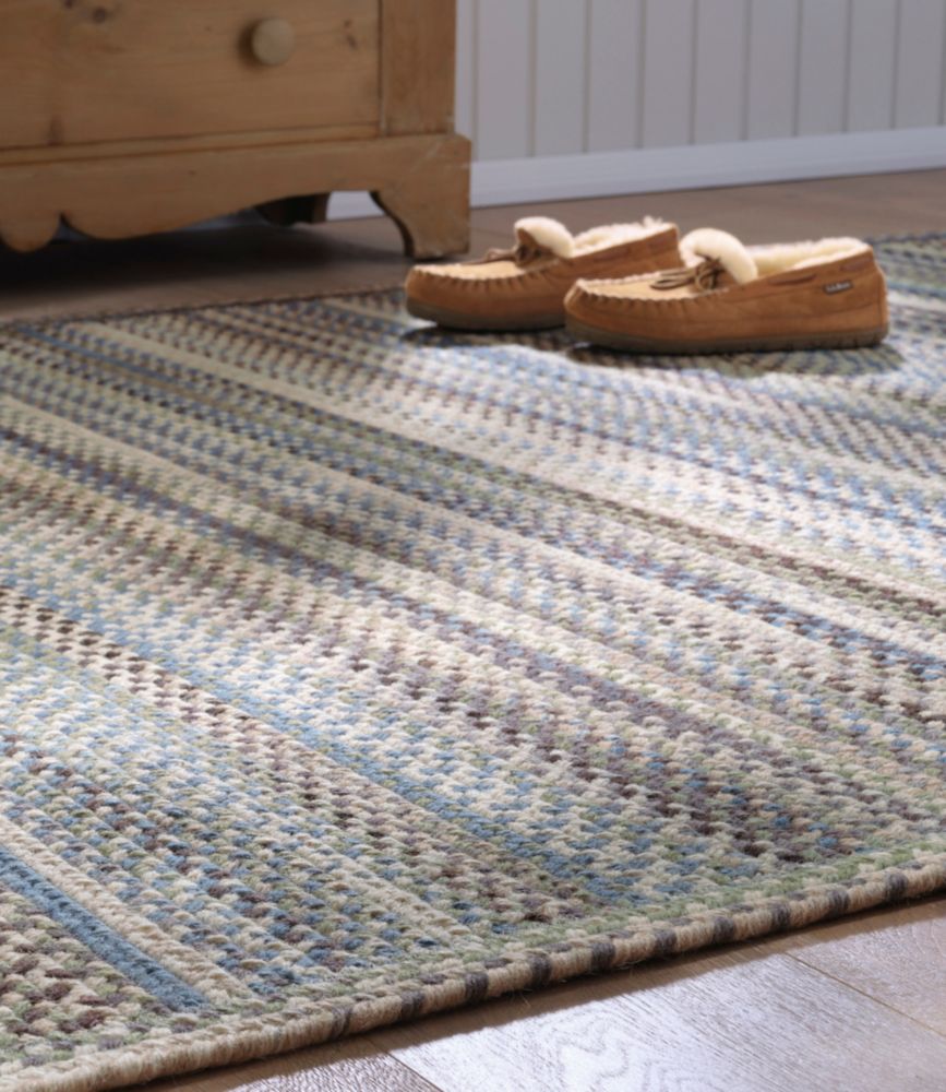 L.L.Bean Braided Wool Rug, Horizontal Braid