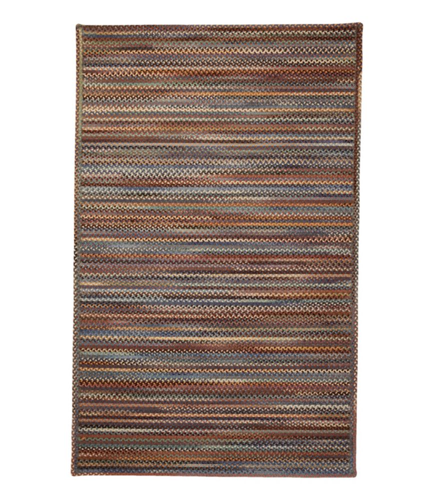 Everyday Outdoor L.L.Bean Braided Wool Rug, Horizontal Braid for Bedroom Entryway and Everyday Home Comfort