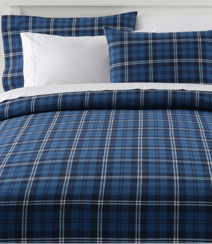 Daily Lifestyle Heritage Chamois Flannel Comforter Cover Collection, Plaid for Everyday Living Travel and Outdoor Recreation