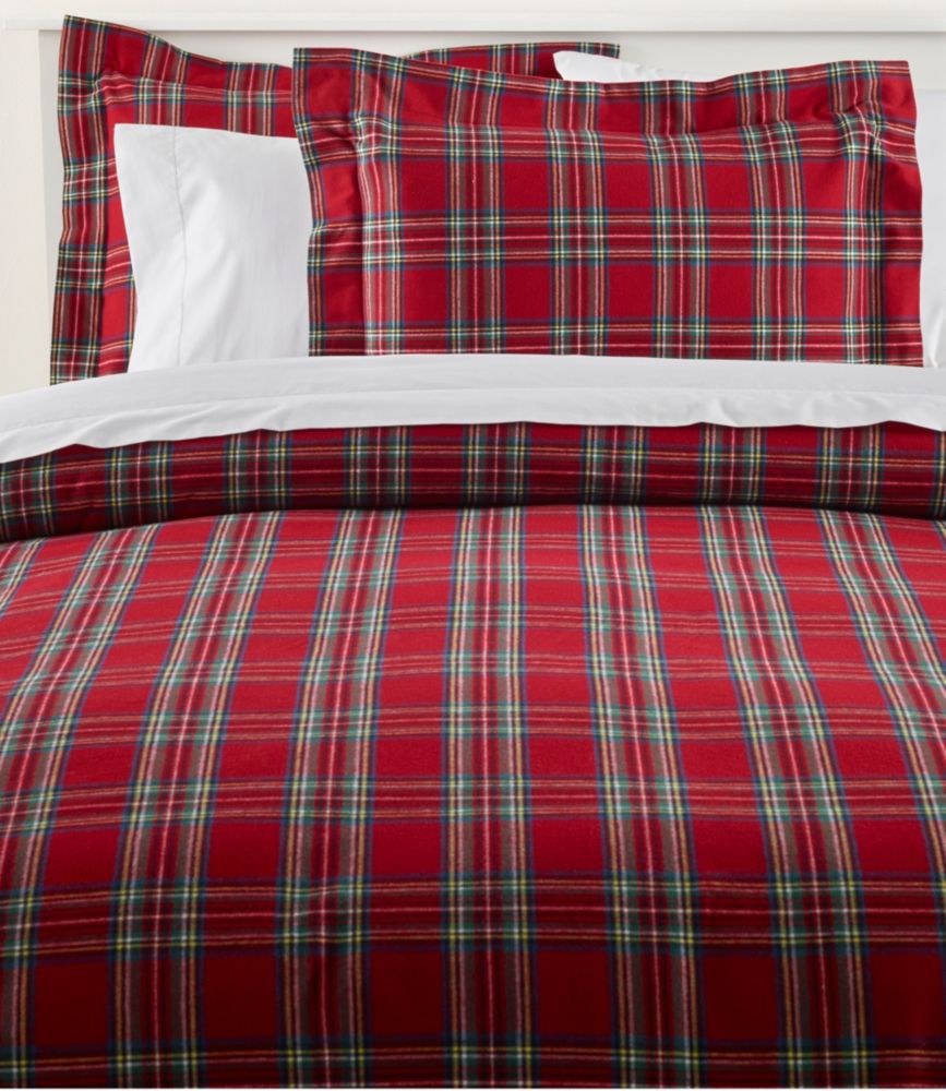 Daily Lifestyle Heritage Chamois Flannel Comforter Cover Collection, Plaid for Everyday Living Travel and Outdoor Recreation