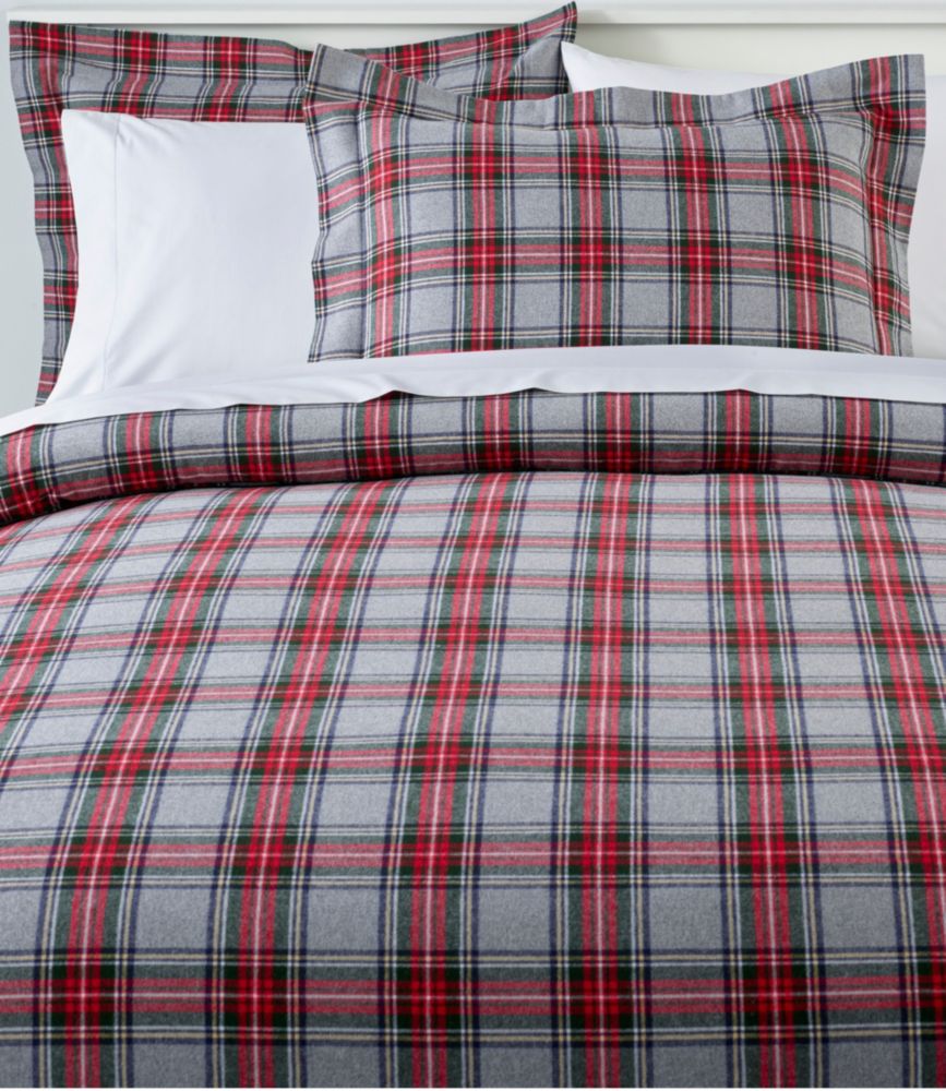 Daily Lifestyle Heritage Chamois Flannel Comforter Cover Collection, Plaid for Everyday Living Travel and Outdoor Recreation