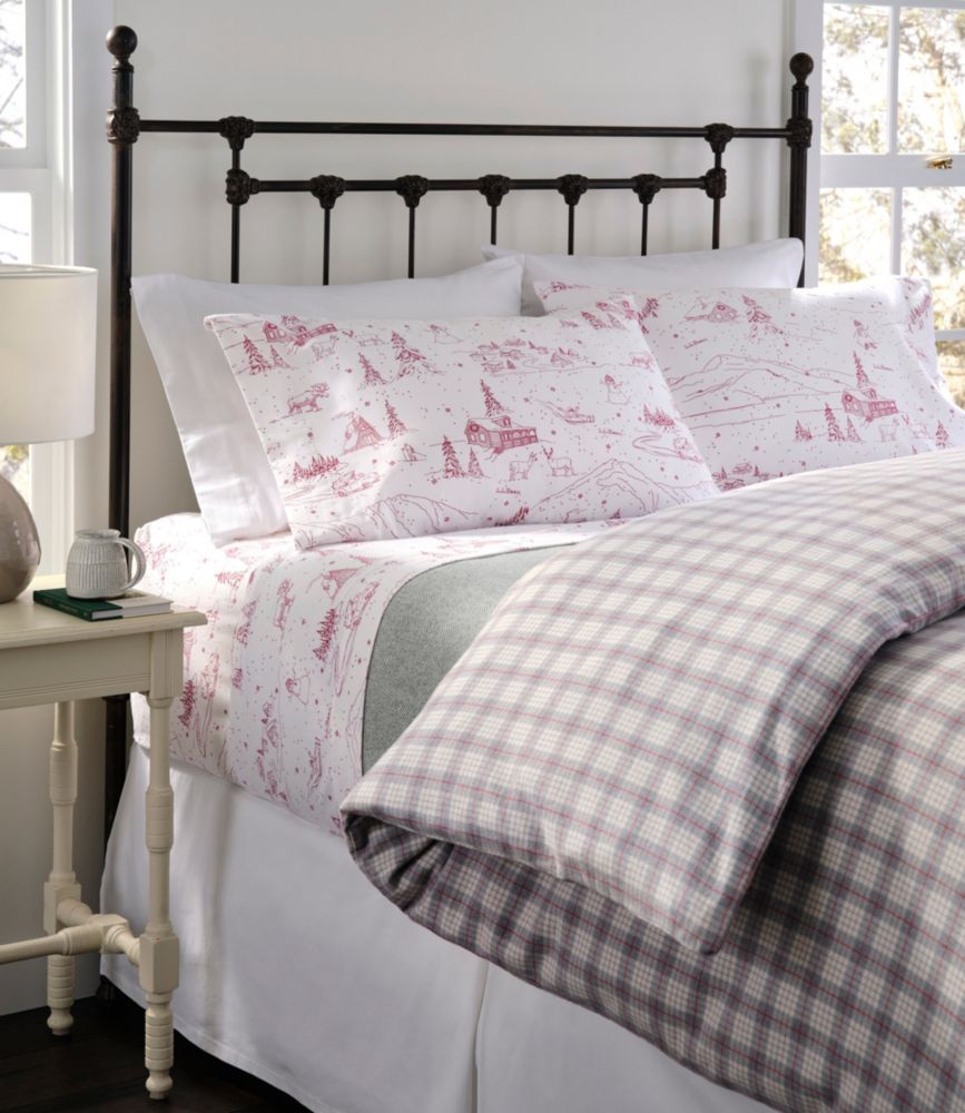 Heritage Chamois Flannel Comforter Cover Collection, Plaid