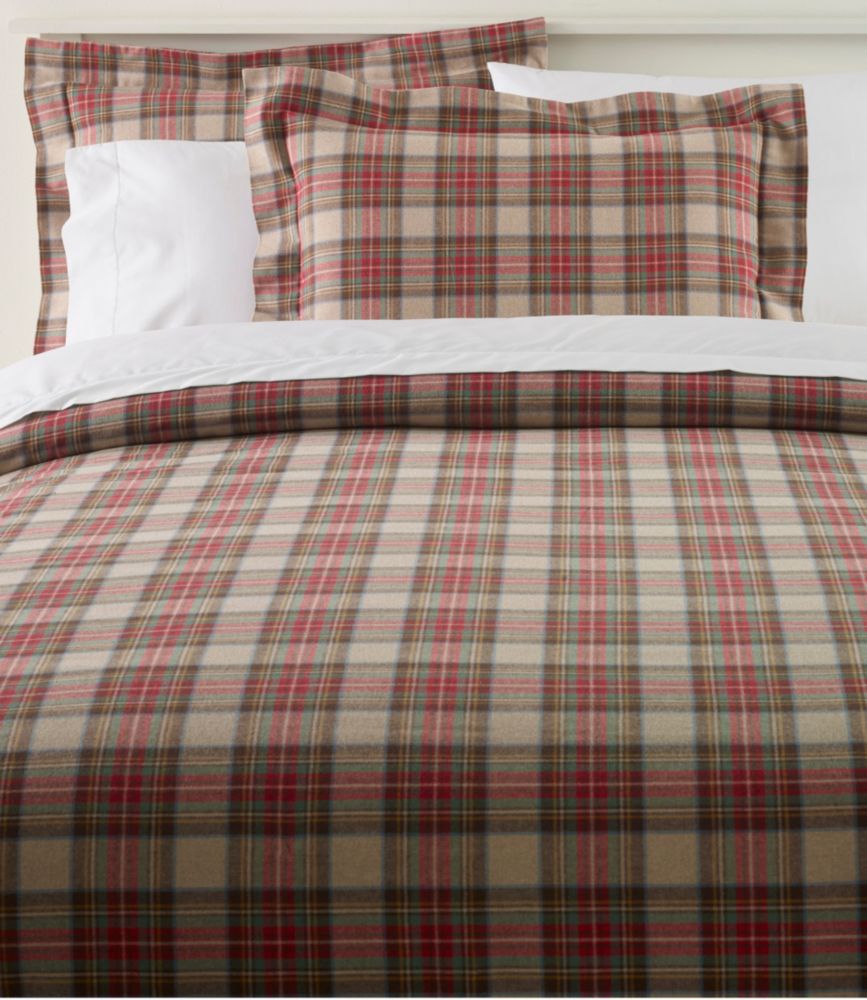 Daily Lifestyle Heritage Chamois Flannel Comforter Cover Collection, Plaid for Everyday Living Travel and Outdoor Recreation