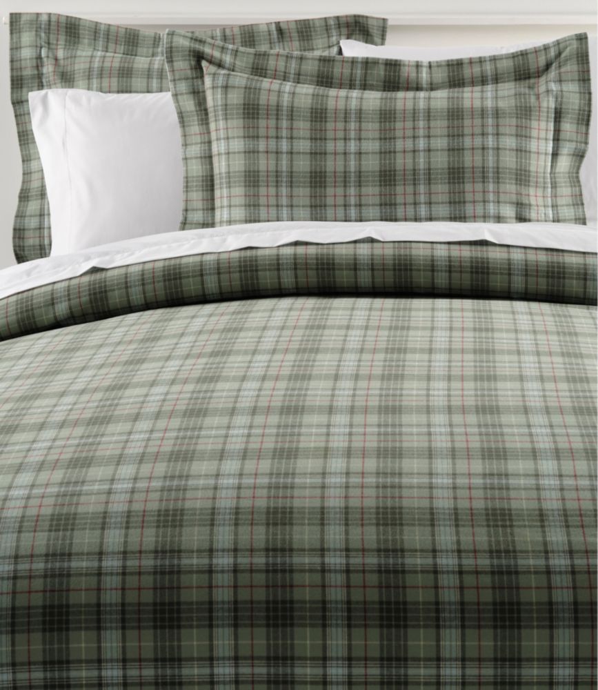 Daily Lifestyle Heritage Chamois Flannel Comforter Cover Collection, Plaid for Everyday Living Travel and Outdoor Recreation