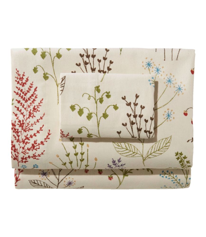 Daily Lifestyle Botanical Floral Flannel Sheet Collection for Bedroom Entryway and Everyday Home Comfort