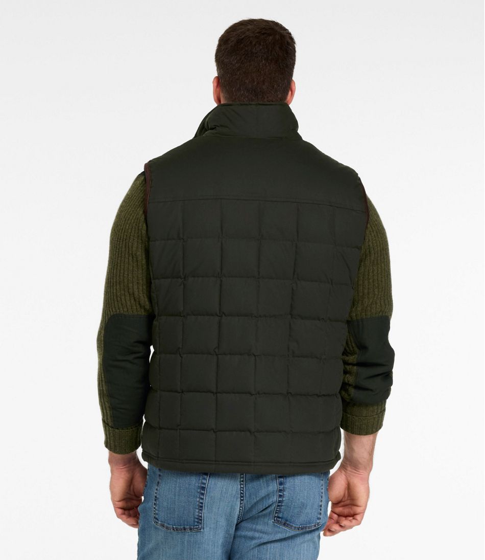 Men's L.L.Bean Upcountry Waxed Cotton Down Vest