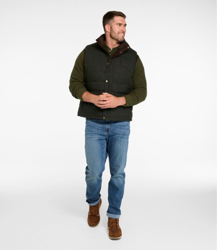 Men's L.L.Bean Upcountry Waxed Cotton Down Vest