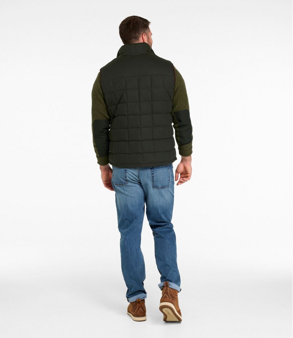 Men's L.L.Bean Upcountry Waxed Cotton Down Vest