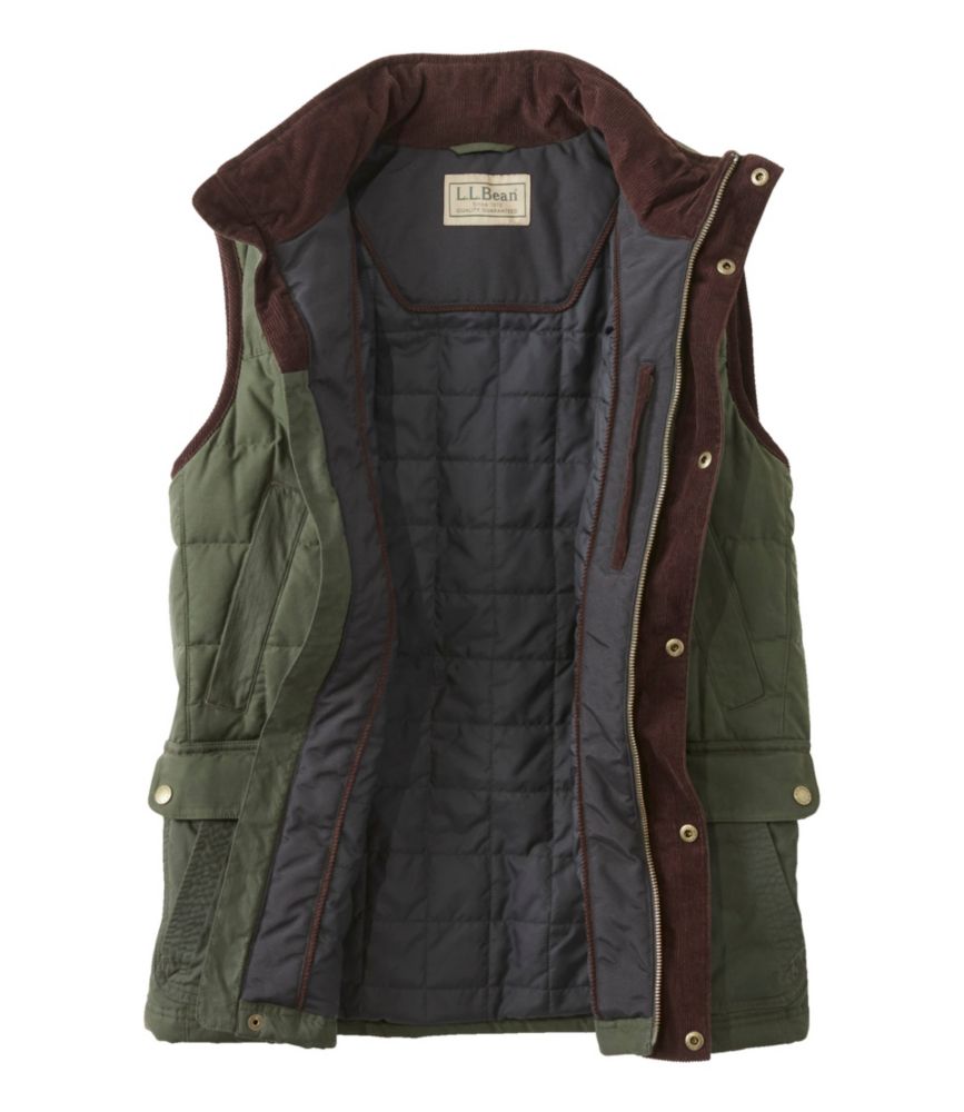 Men's L.L.Bean Upcountry Waxed Cotton Down Vest