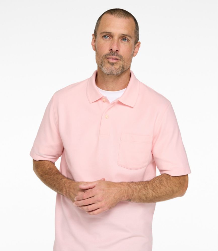 Men's Premium Double L® Polo, Hemmed Short-Sleeve with Pocket