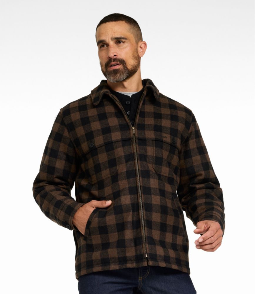 Men's Maine Guide Zip-Front Jac-Shirt with PrimaLoft, Plaid