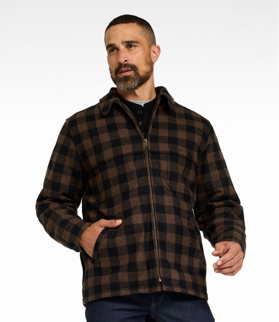 Men's Maine Guide Zip-Front Jac-Shirt with PrimaLoft, Plaid