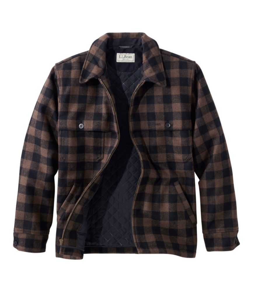 Men's Maine Guide Zip-Front Jac-Shirt with PrimaLoft, Plaid