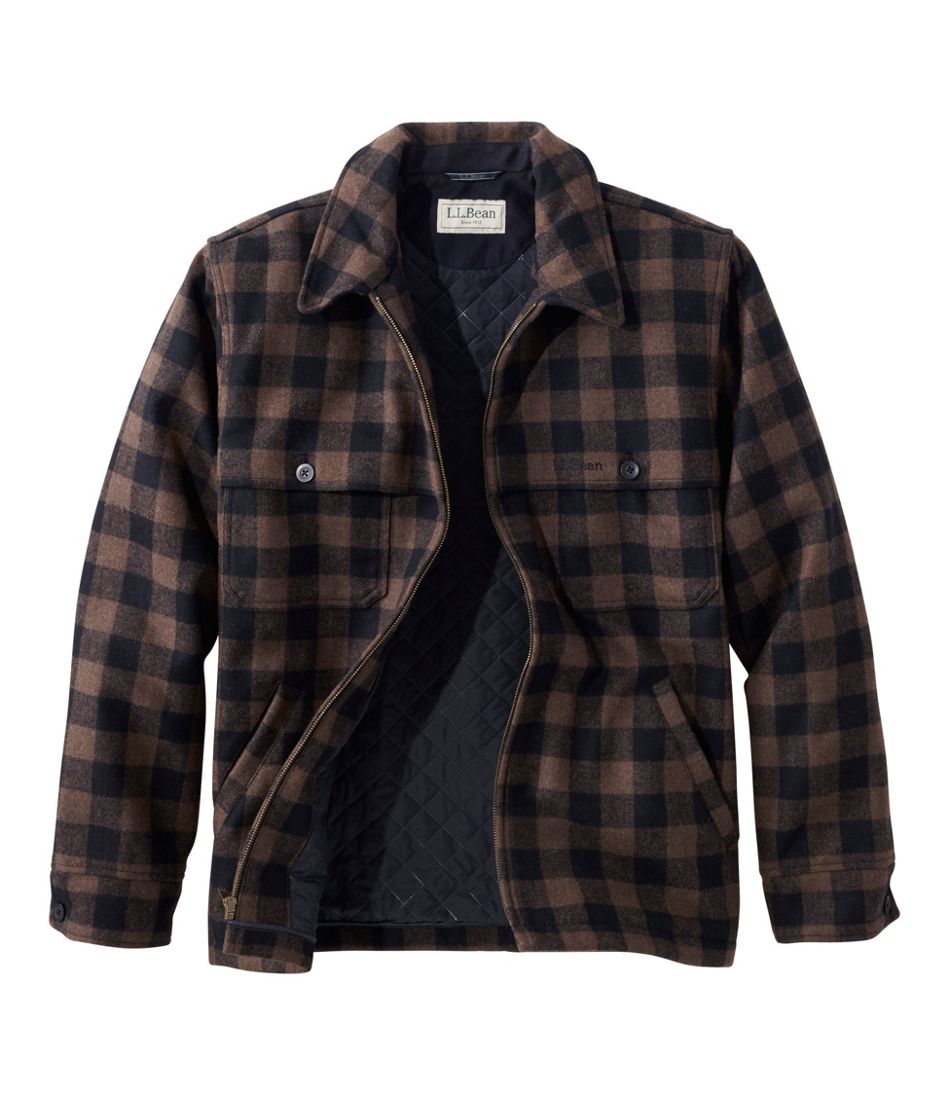 Men's Maine Guide Zip-Front Jac-Shirt with PrimaLoft, Plaid
