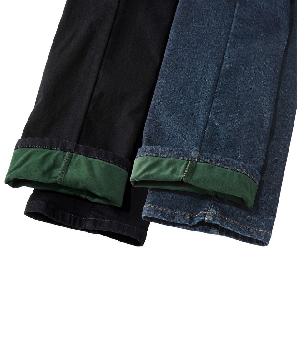 Women's True Shape Jeans, High-Rise Straight-Leg Fleece-Lined