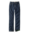 Women's True Shape Jeans, High-Rise Straight-Leg Fleece-Lined
