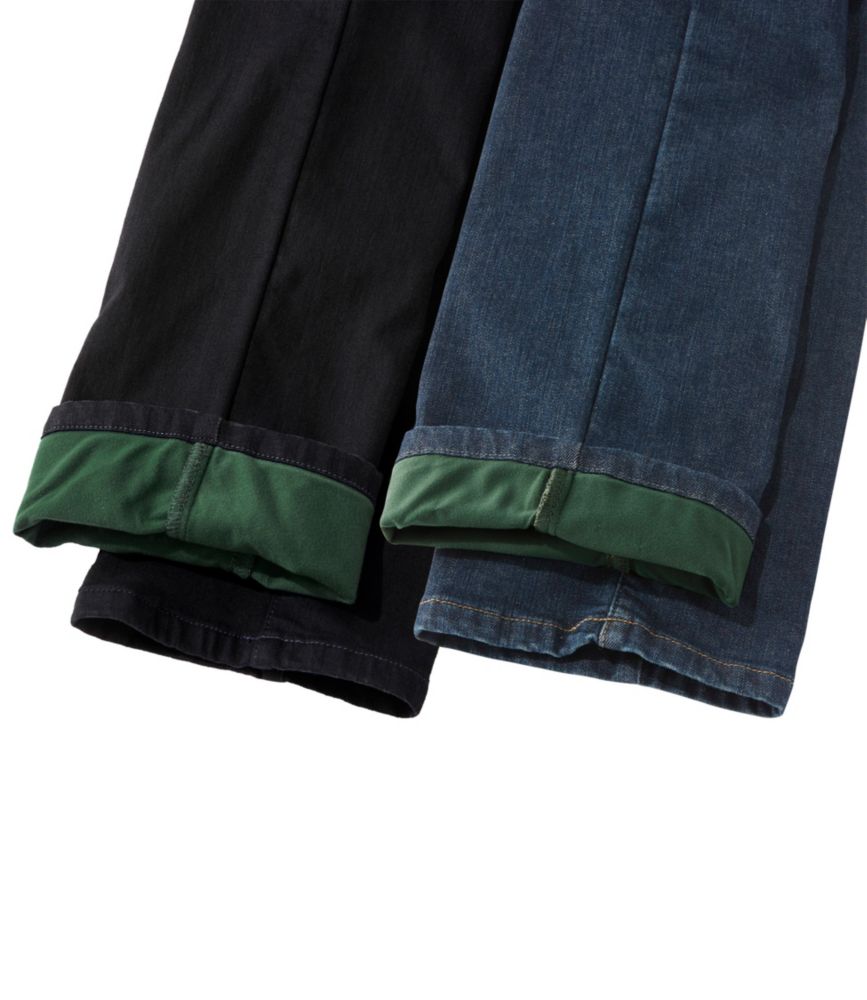 Women's True Shape Jeans, High-Rise Straight-Leg Fleece-Lined