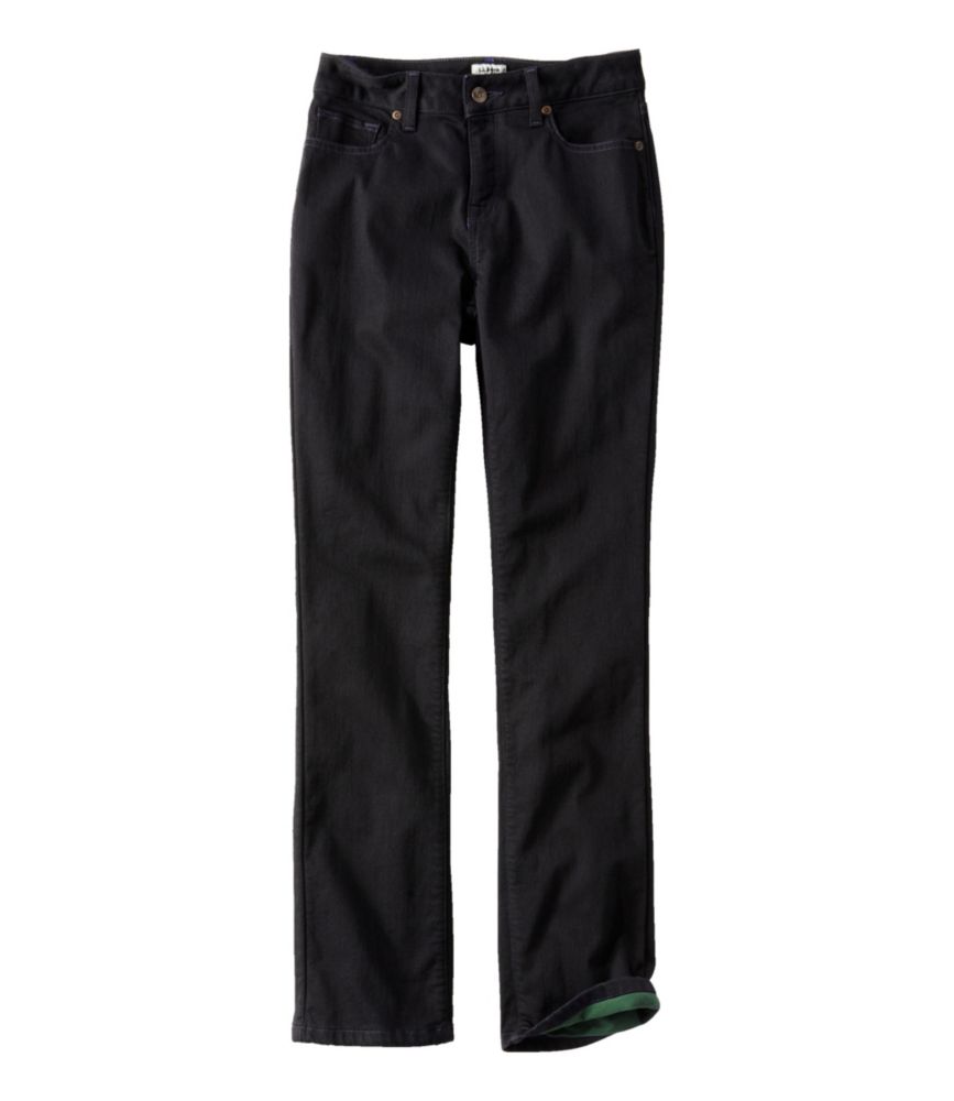 Travel and Trail Women s True Shape Jeans, High-Rise Straight-Leg Fleece-Lined for Everyday Wear Layering Travel and Outdoor Activities