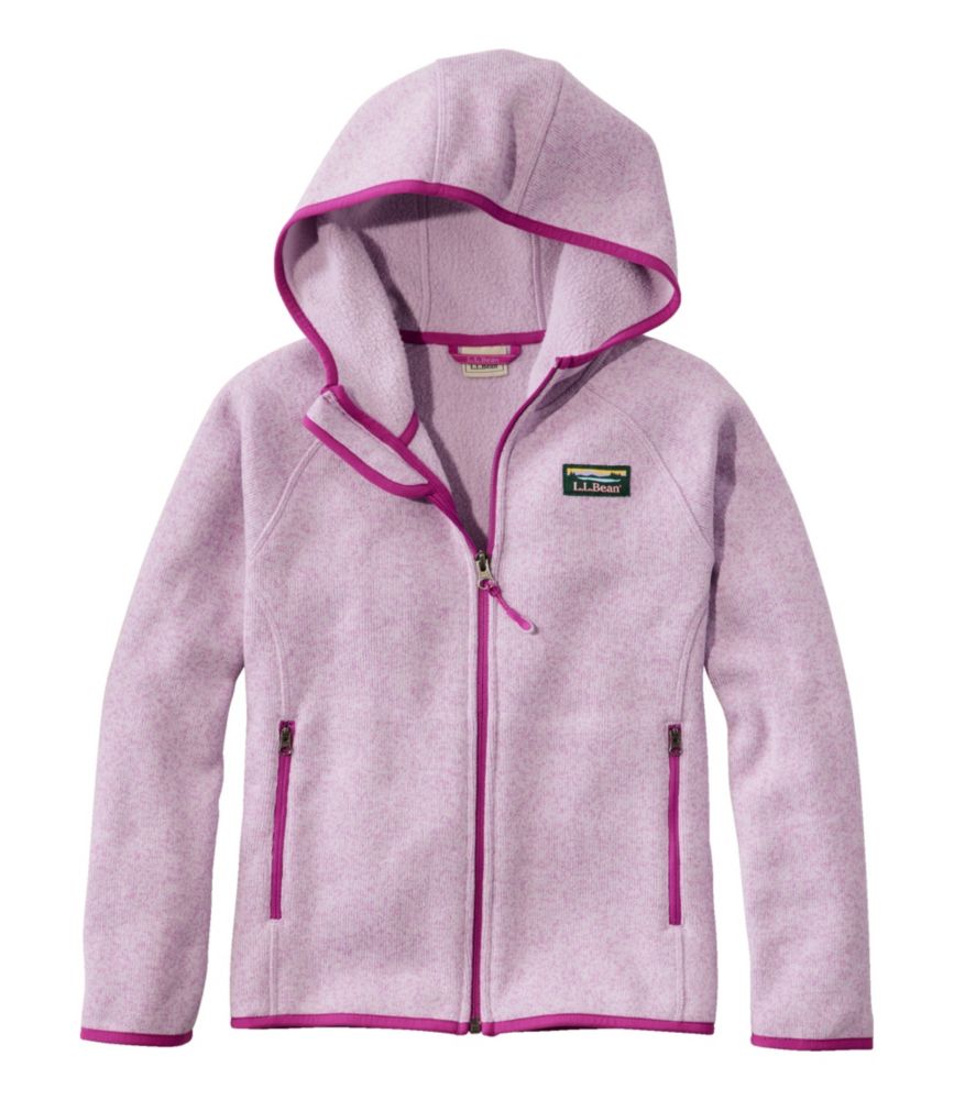 Everyday Outdoor Kids L.L.Bean Sweater Fleece, Hooded for Everyday Wear Layering Travel and Outdoor Activities