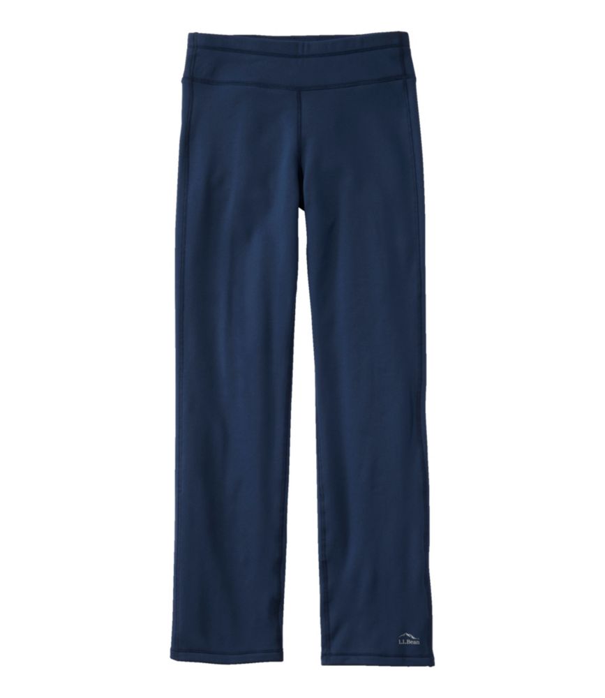 Home and Adventure Women s PrimaLoft ThermaStretch Fleece Pants, Mid-Rise Straight-Leg for Everyday Wear Layering Travel and Outdoor Activities
