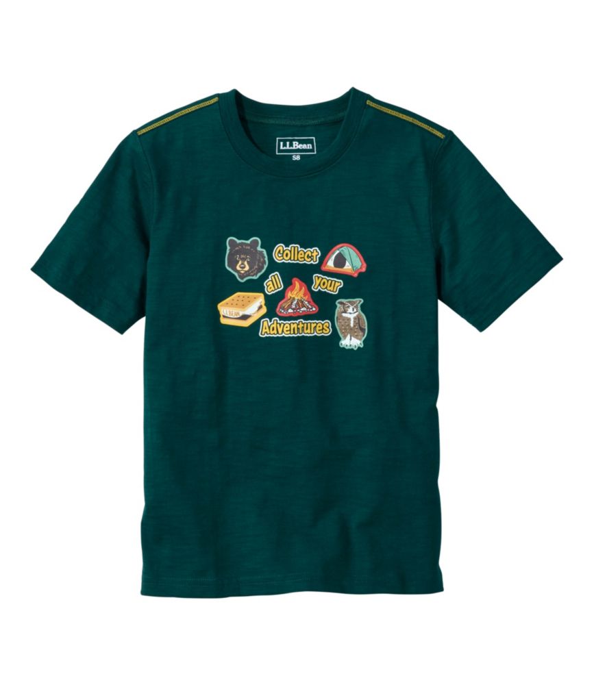 Outdoor Ready Kids Graphic Tee, Glow-in-the-Dark for Everyday Wear Layering Travel and Outdoor Activities