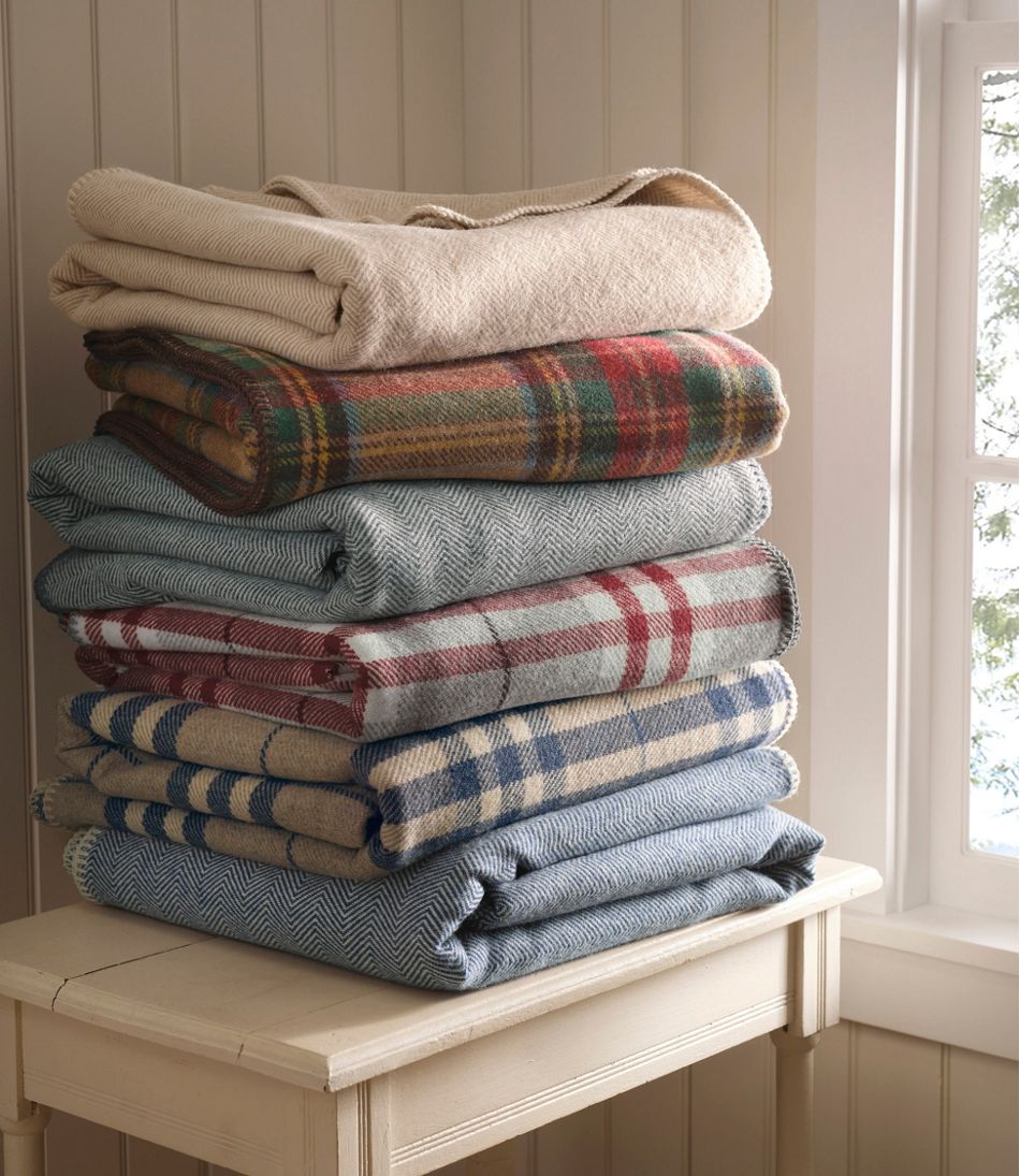 Washable Wool Blanket, Plaid