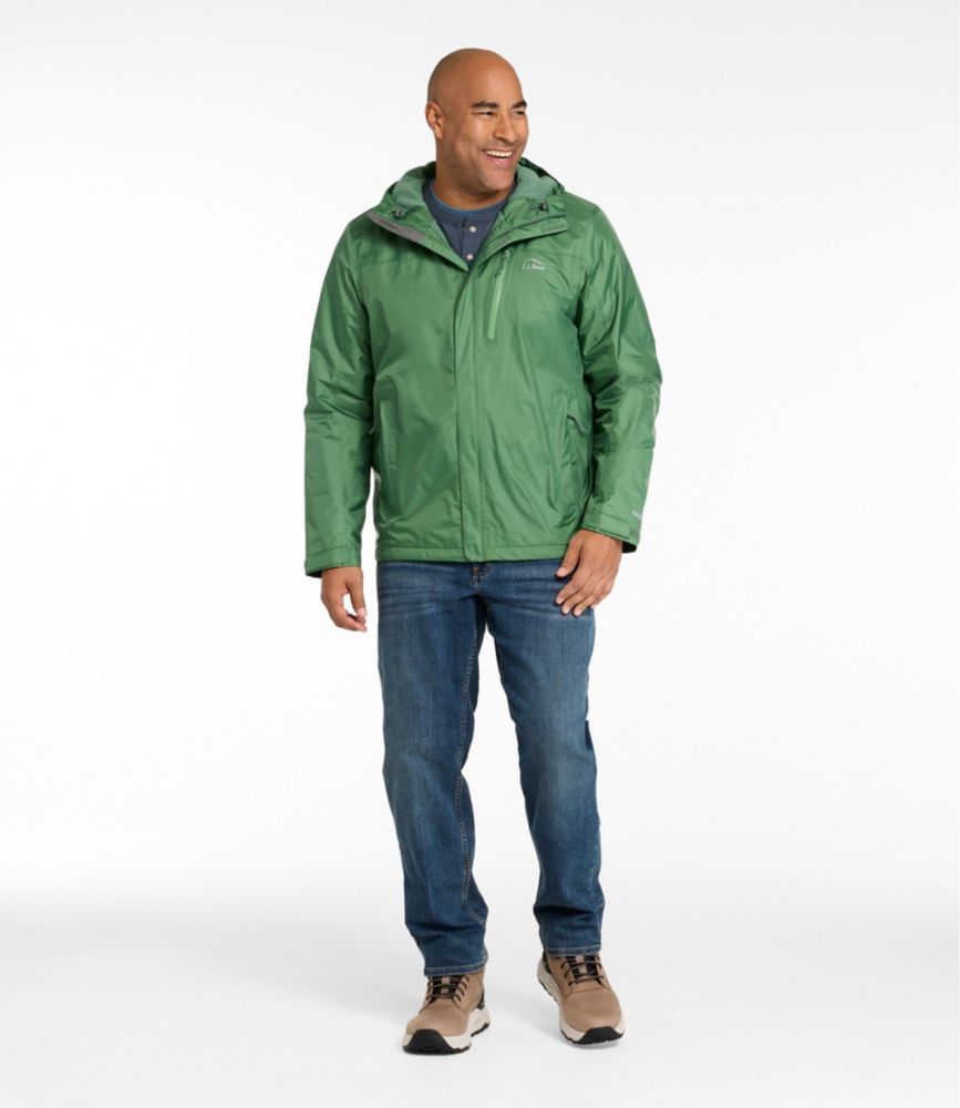 Men's Trail Model Rain Jacket, Fleece-Lined