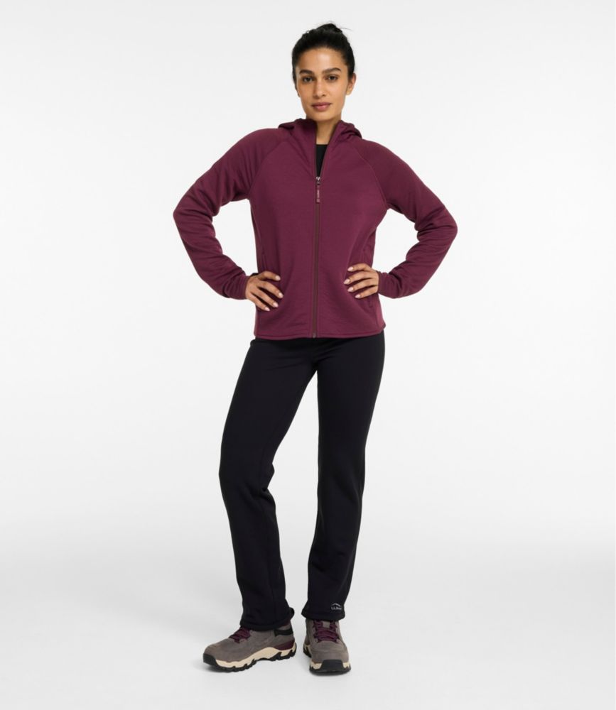 Women's PrimaLoft ThermaStretch Fleece Pants, Mid-Rise Straight-Leg