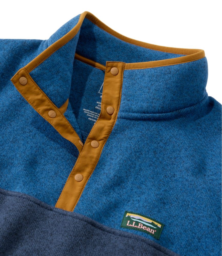 Men's L.L.Bean Sweater Fleece Pullover, Colorblock