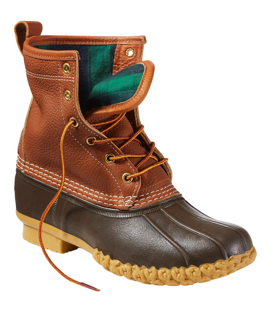 Women's Bean Boots, 8" Flannel-Lined Insulated