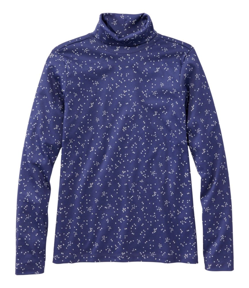 Everyday Outdoor Women s Pima Cotton Turtleneck, Long-Sleeve Print for Everyday Wear Layering Travel and Outdoor Activities