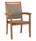 Wicker Eucalyptus Dining Chair