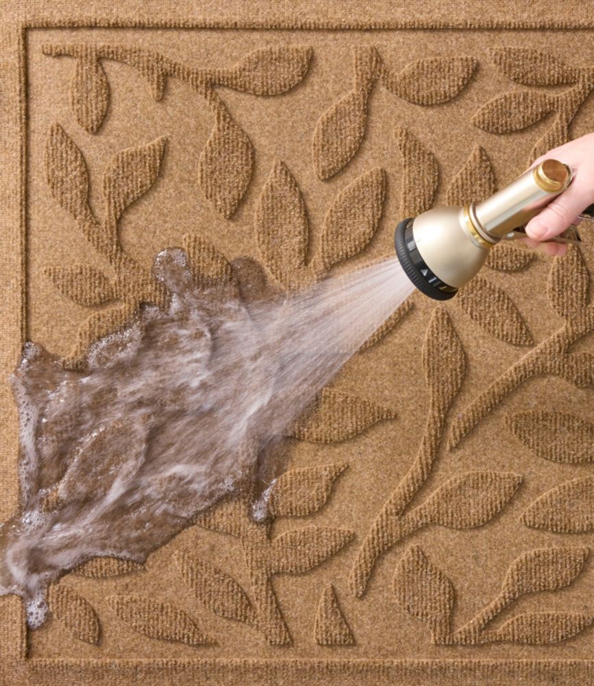 Heavyweight Recycled Waterhog Doormat, Woodland Leaf