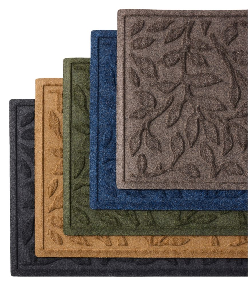 Heavyweight Recycled Waterhog Doormat, Woodland Leaf