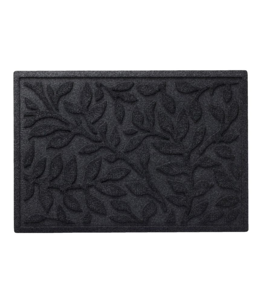 Everyday Outdoor Heavyweight Recycled Waterhog Doormat, Woodland Leaf for Bedroom Entryway and Everyday Home Comfort