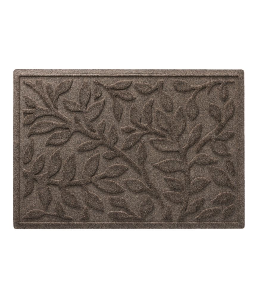 Everyday Outdoor Heavyweight Recycled Waterhog Doormat, Woodland Leaf for Bedroom Entryway and Everyday Home Comfort