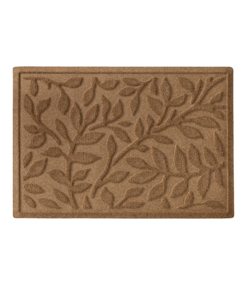 Everyday Outdoor Heavyweight Recycled Waterhog Doormat, Woodland Leaf for Bedroom Entryway and Everyday Home Comfort
